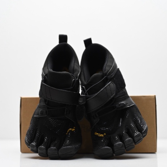 Vibram Shoes - Vibram  Black Five-Toe Athletic Shoes with Strap